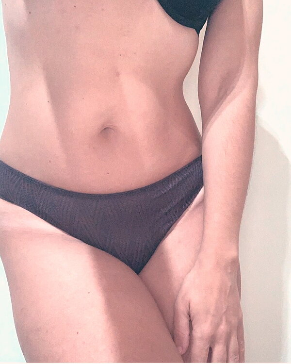 Tanga encaje y algodón