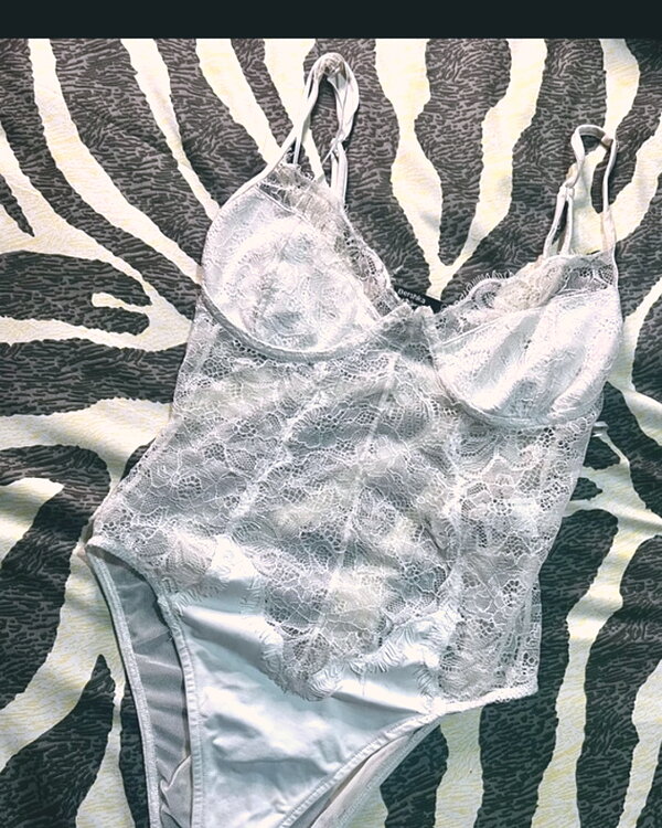 Body de lenceria blanco😉